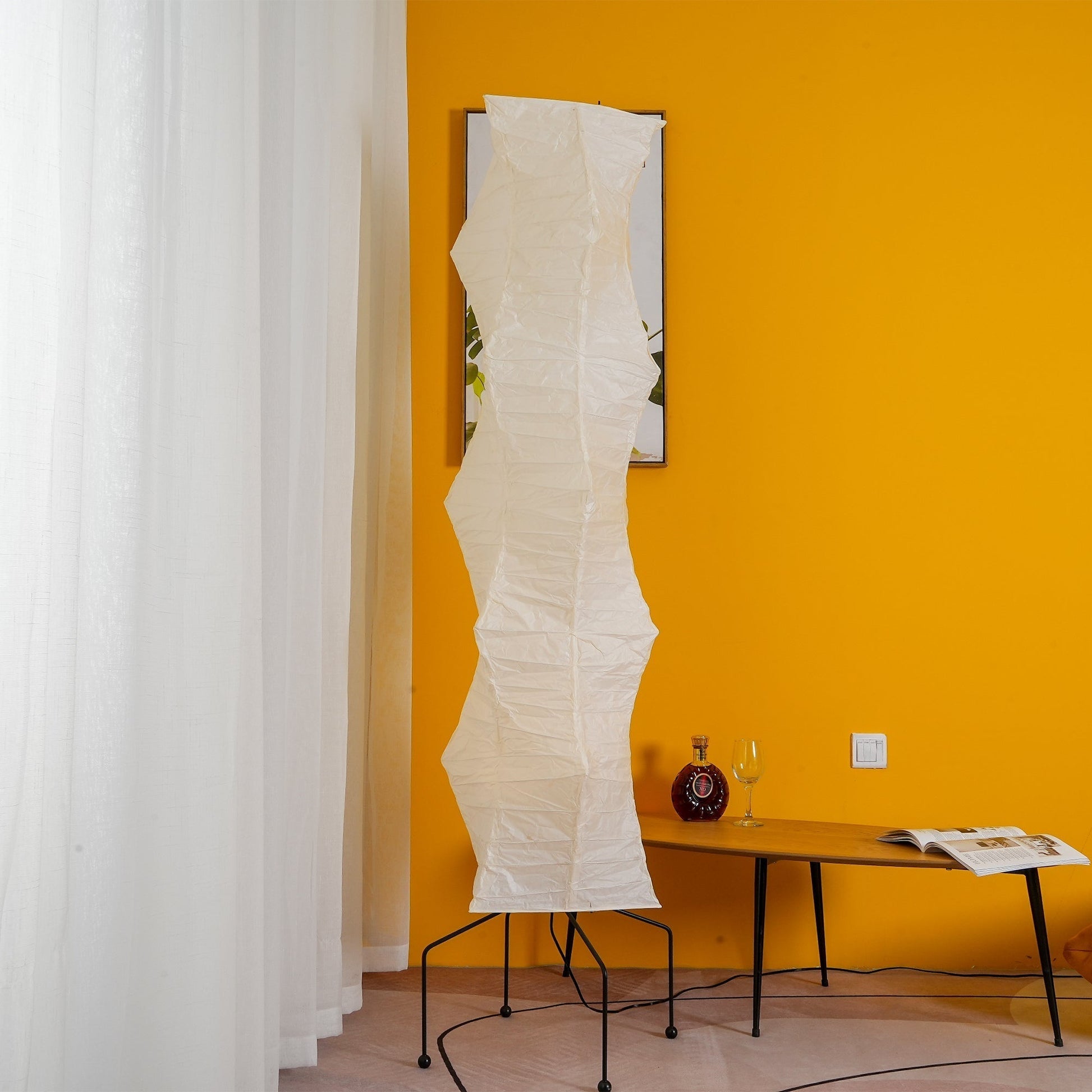 Krelix Paper Scandinavian Floor Lamp-Neutral Decor