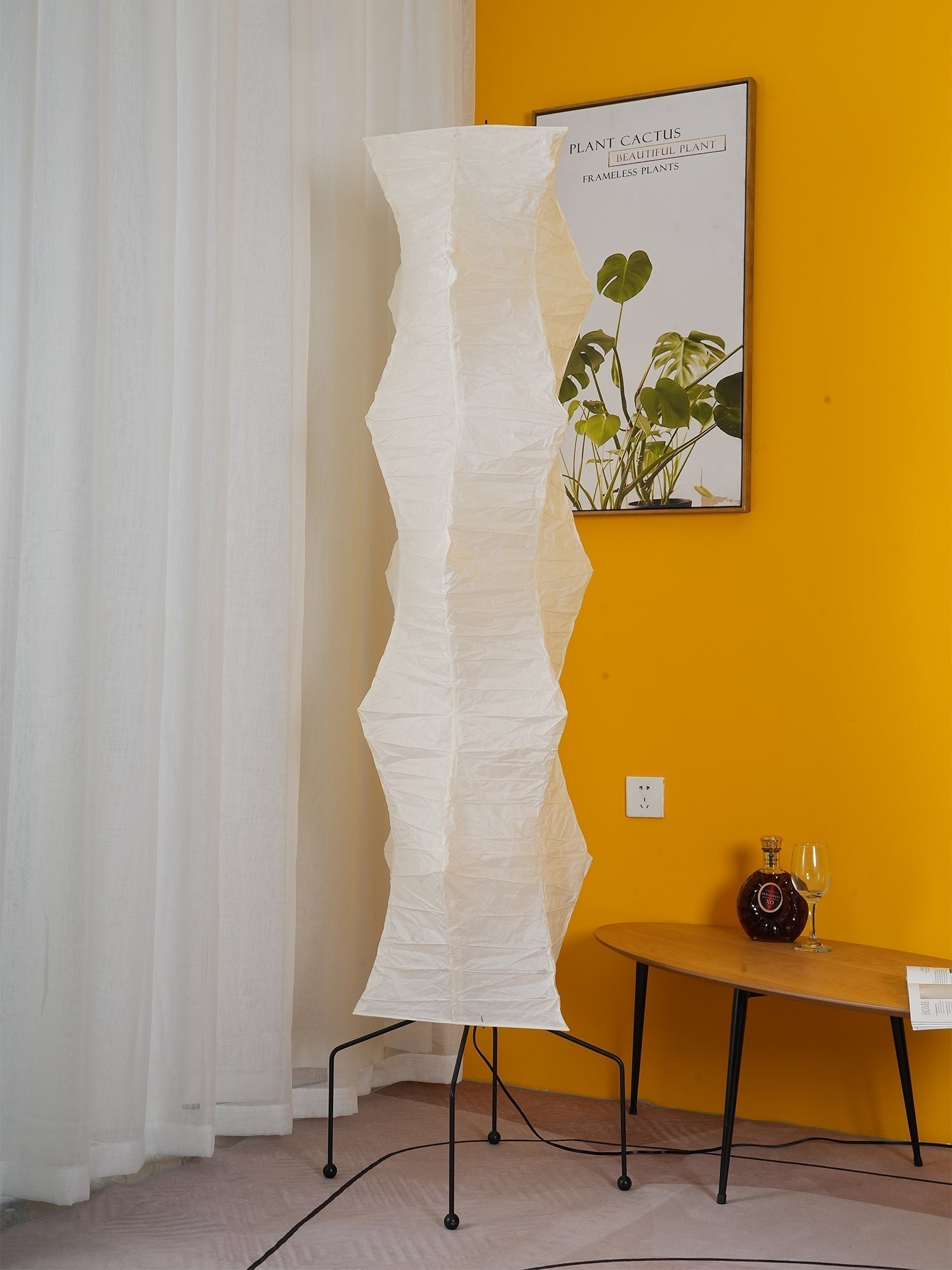 Krelix Paper Scandinavian Floor Lamp-Neutral Decor