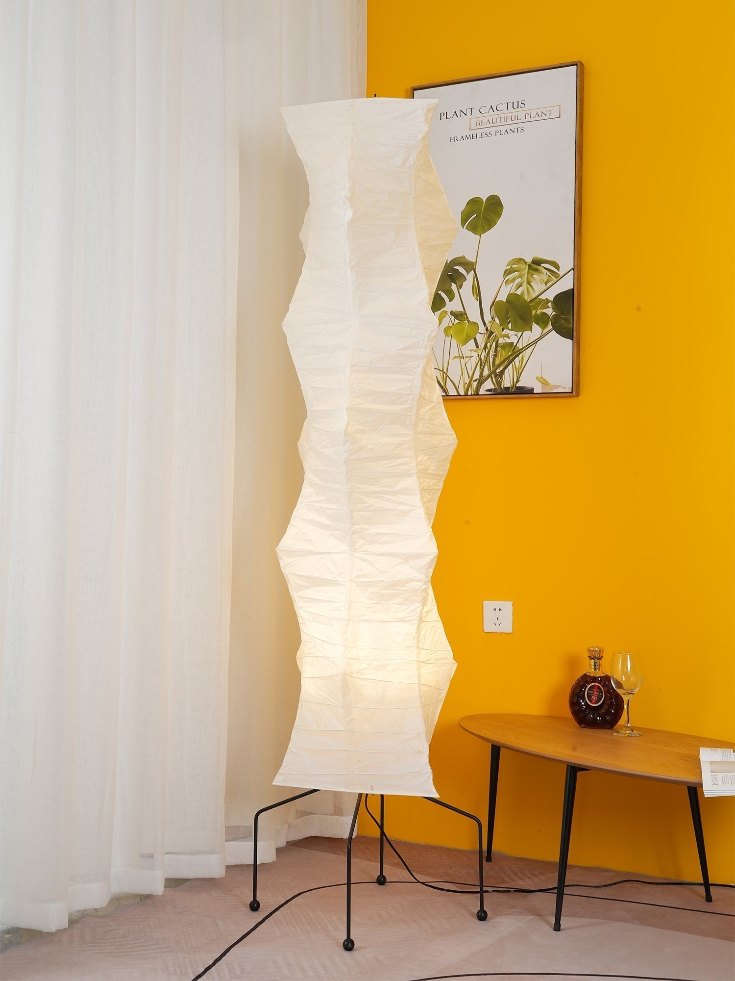 Krelix Paper Scandinavian Floor Lamp-Neutral Decor