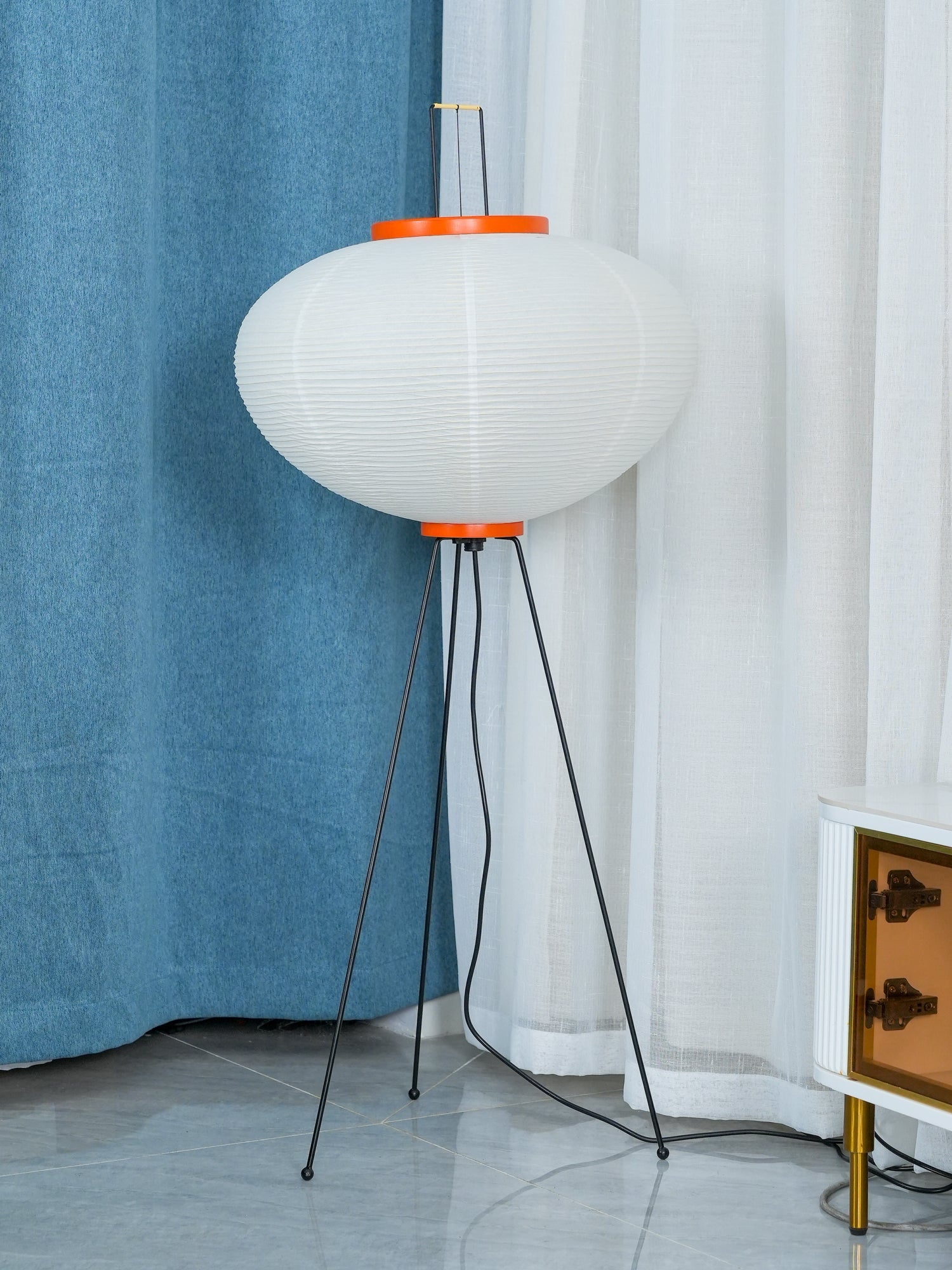 Krelix Paper Scandinavian Floor Lamp-Neutral Decor