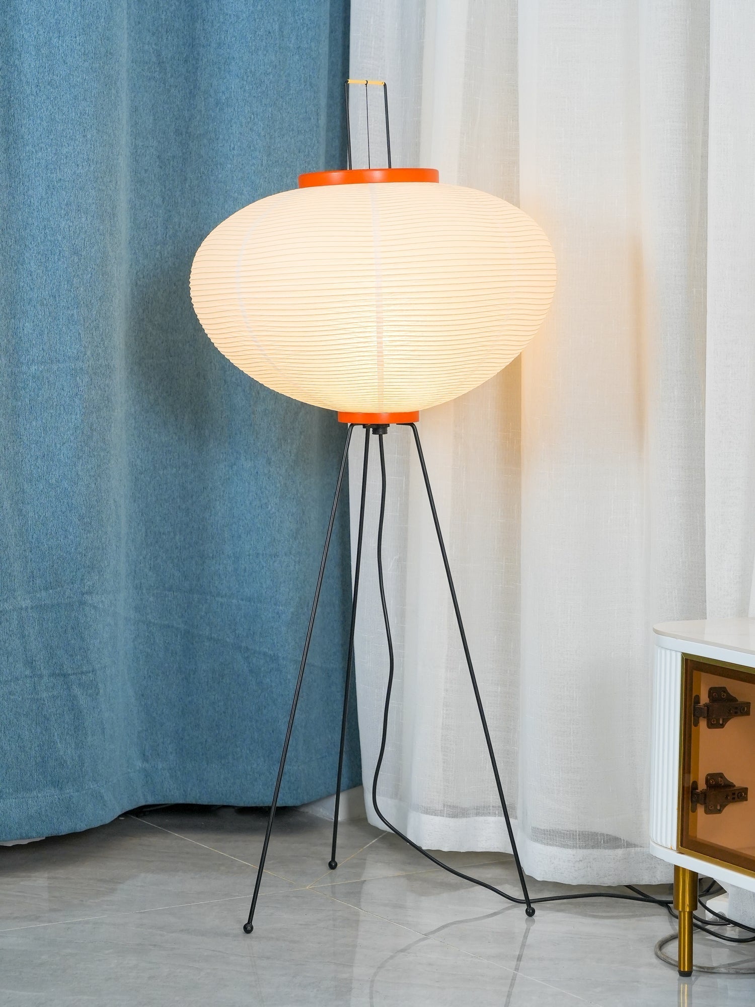 Krelix Paper Scandinavian Floor Lamp-Neutral Decor