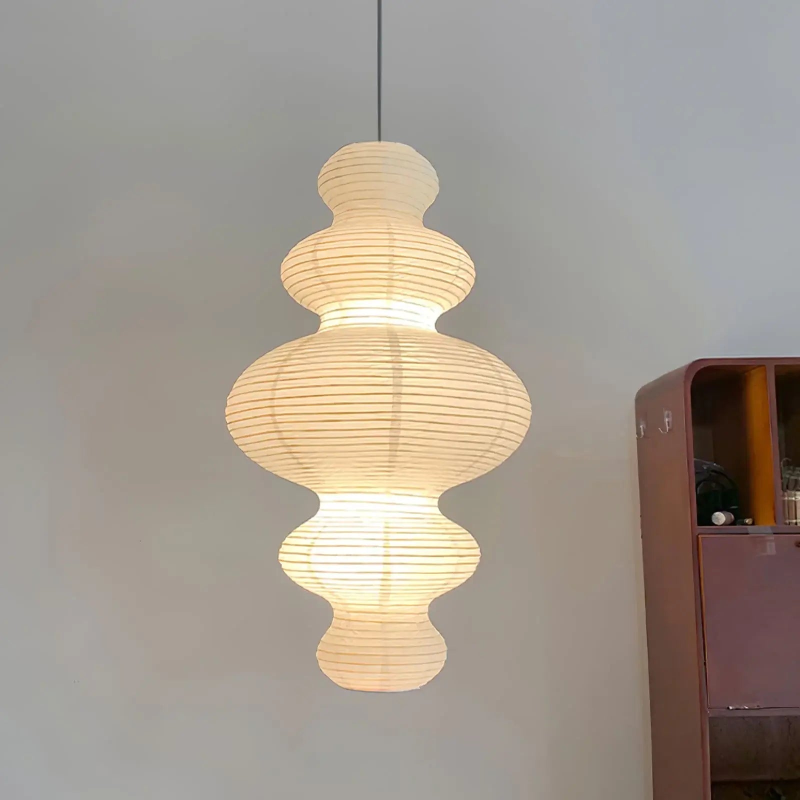 Mune Paper Traditional Pendant Lamp-Neutral Decor