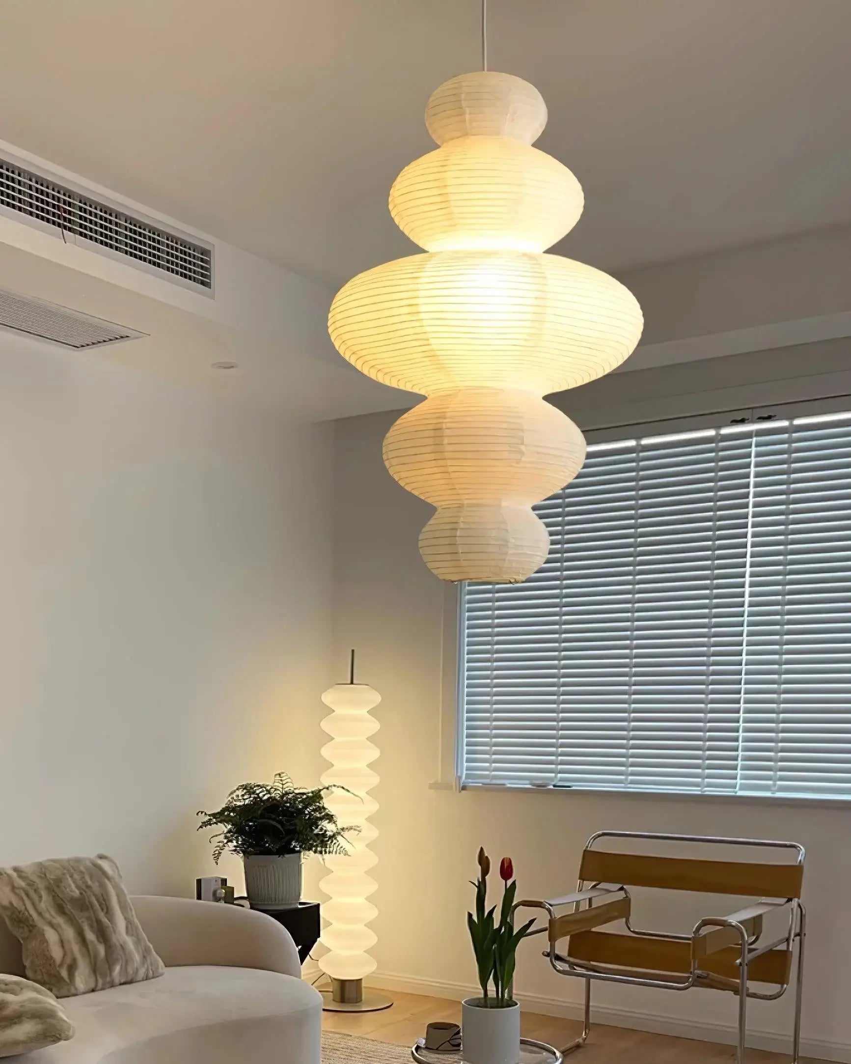 Mune Paper Traditional Pendant Lamp-Neutral Decor