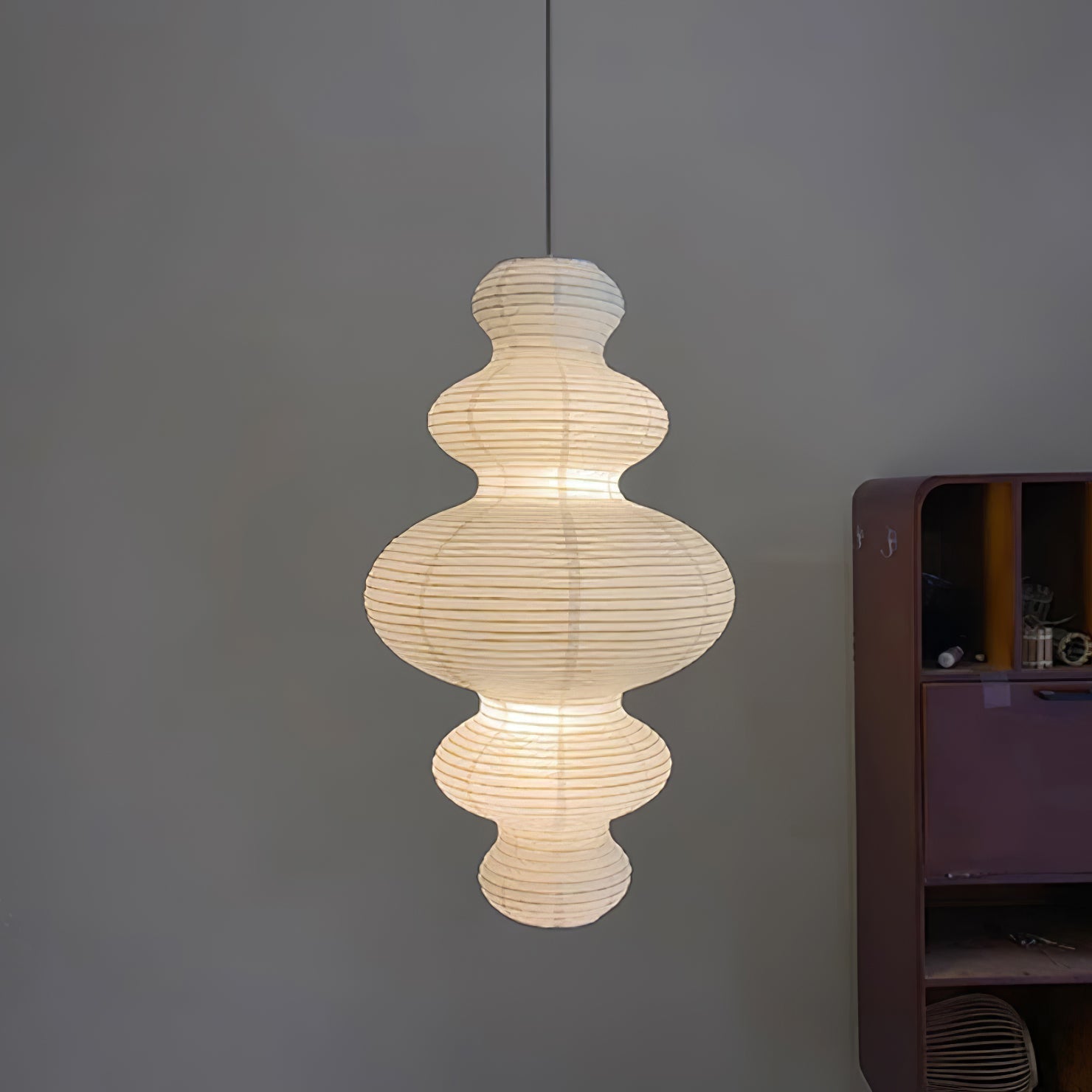 Lythaaris Natural Art Swag Pendant Lamp-Neutral Decor