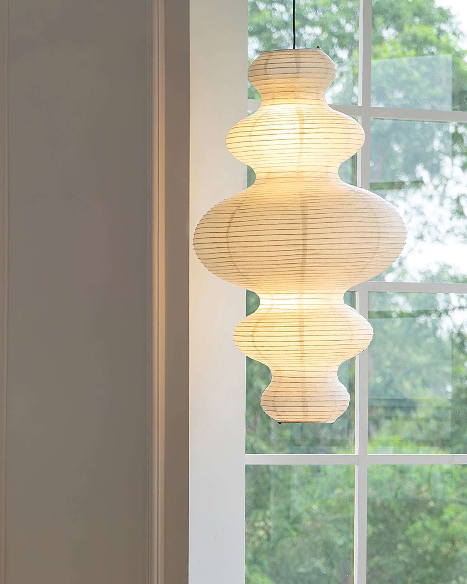 Lythaaris Natural Art Swag Pendant Lamp-Neutral Decor