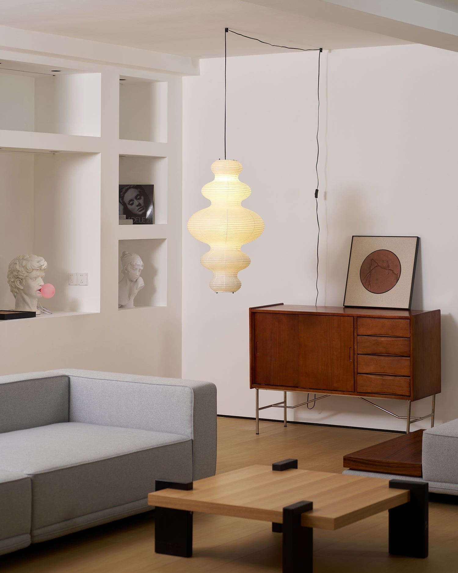 Lythaaris Natural Art Swag Pendant Lamp-Neutral Decor