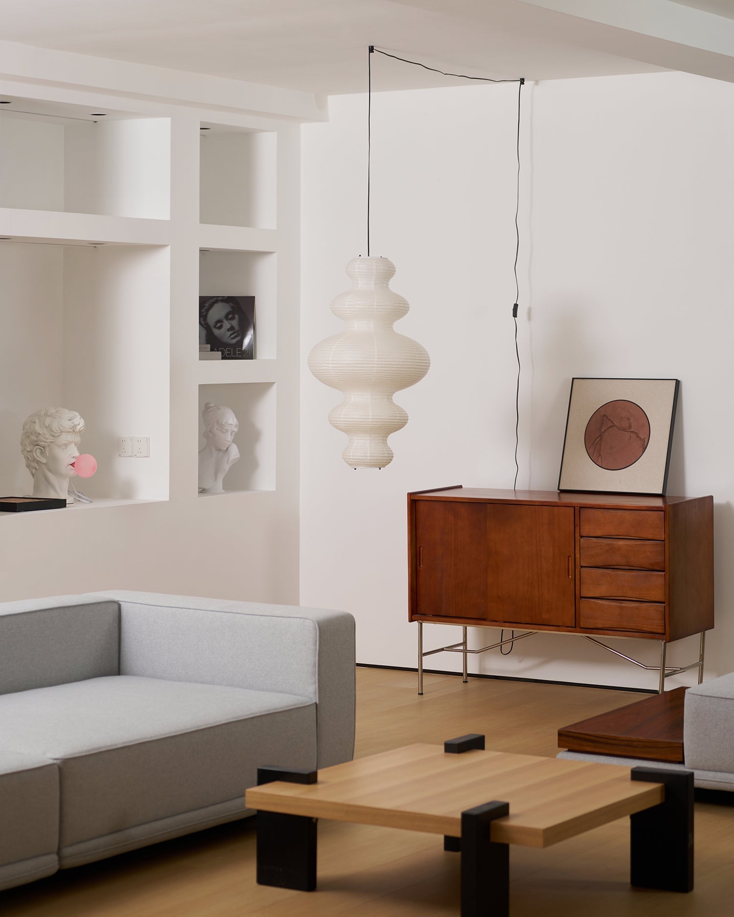 Lythaaris Natural Art Swag Pendant Lamp-Neutral Decor