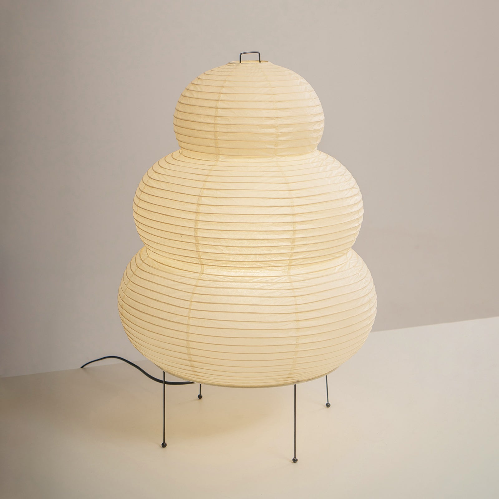 Tranquilux Paper Japanese-Inspired Table Lamp-Neutral Decor