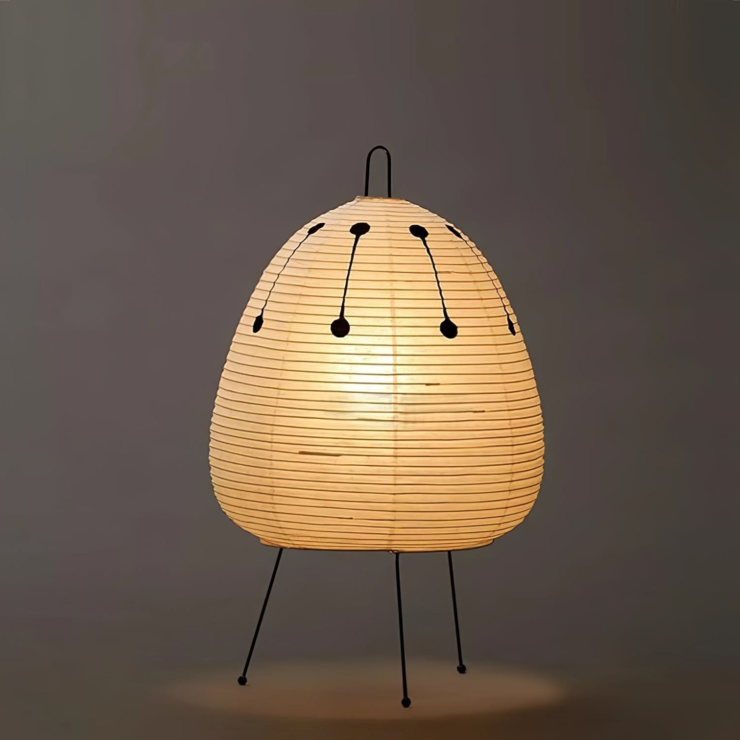 Tranquilux Paper Japanese-Inspired Table Lamp-Neutral Decor