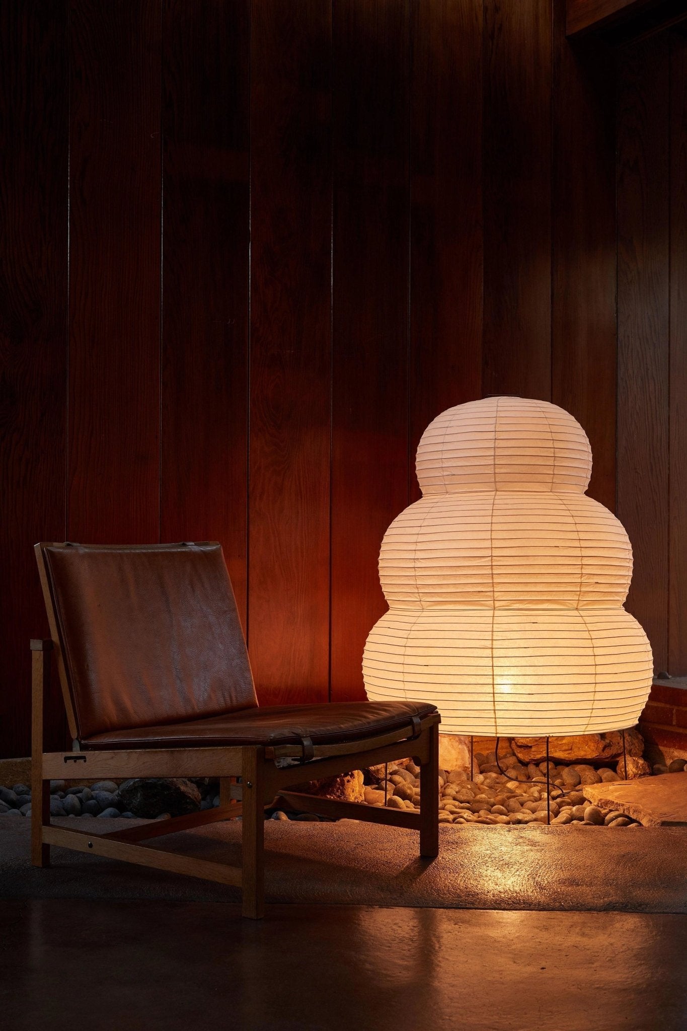 Tranquilux Paper Japanese-Inspired Table Lamp-Neutral Decor