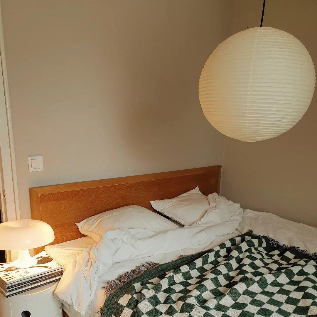 Noveno Pendant Lamp Bamboo Washi Paper Round-Neutral Decor