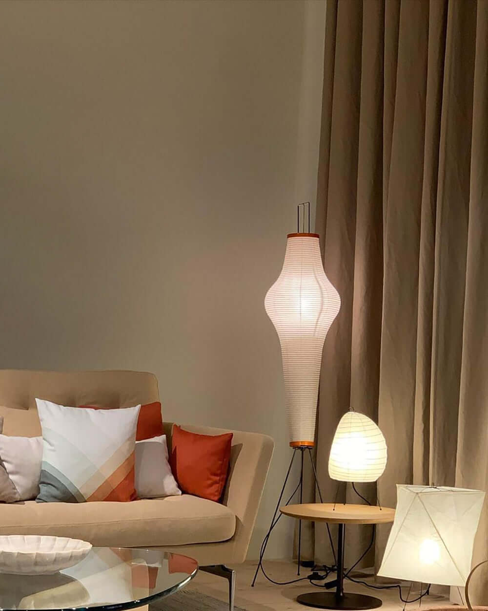Krelix Paper Scandinavian Floor Lamp-Neutral Decor