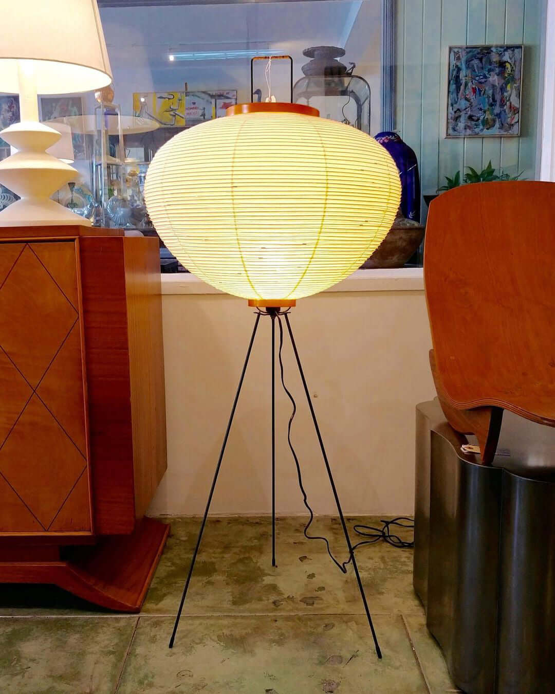 Krelix Paper Scandinavian Floor Lamp-Neutral Decor