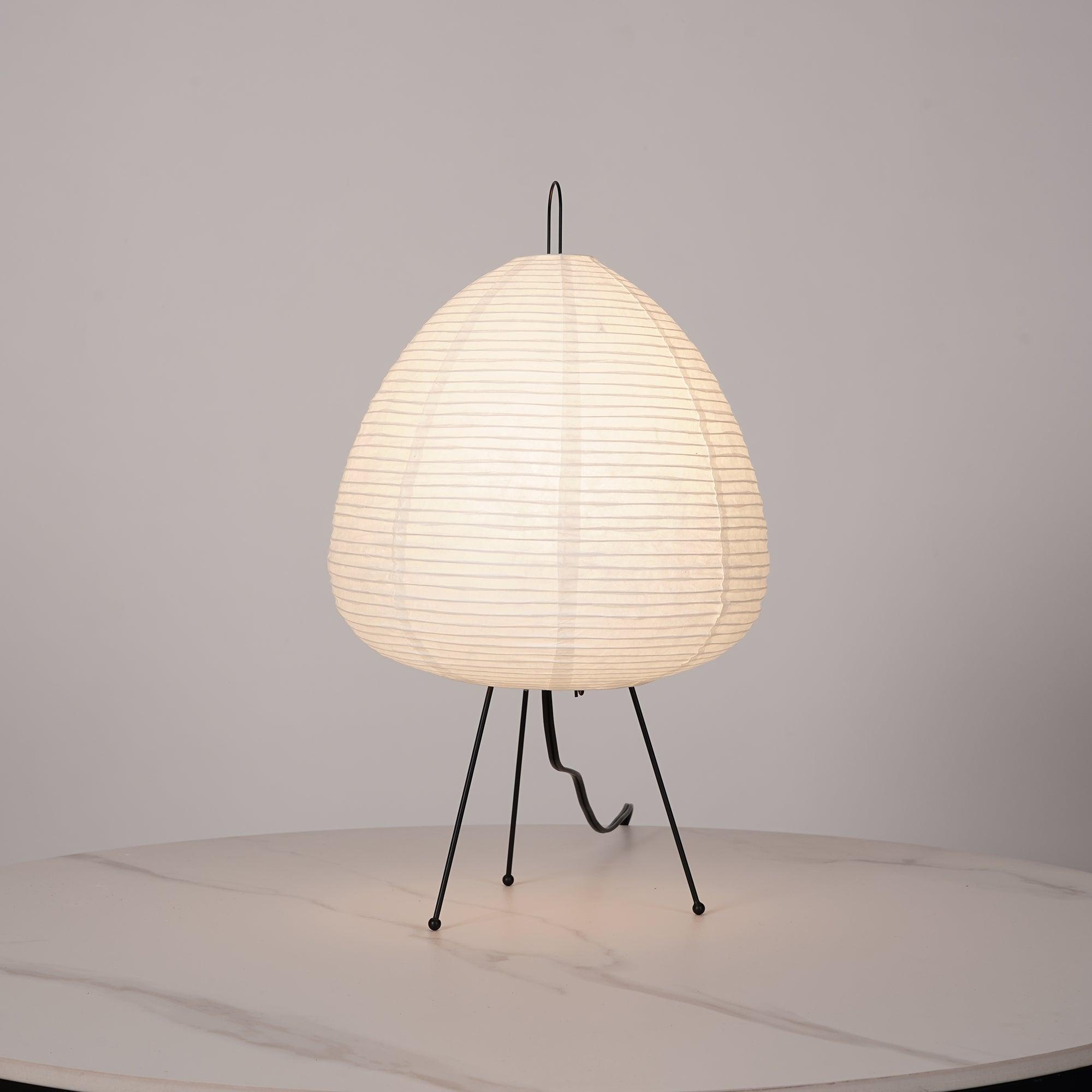 Tranquilux Paper Japanese-Inspired Table Lamp-Neutral Decor