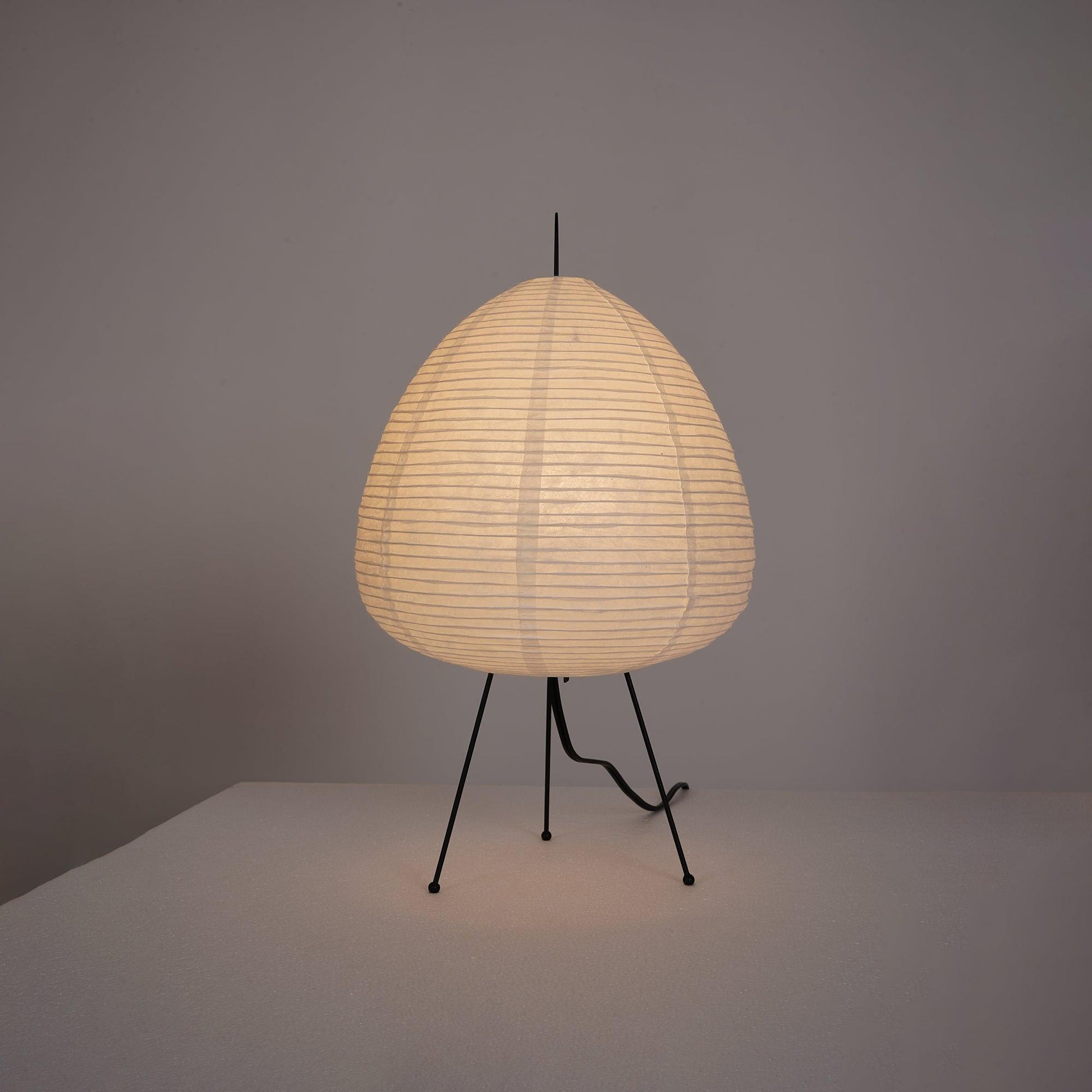 Tranquilux Paper Japanese-Inspired Table Lamp-Neutral Decor