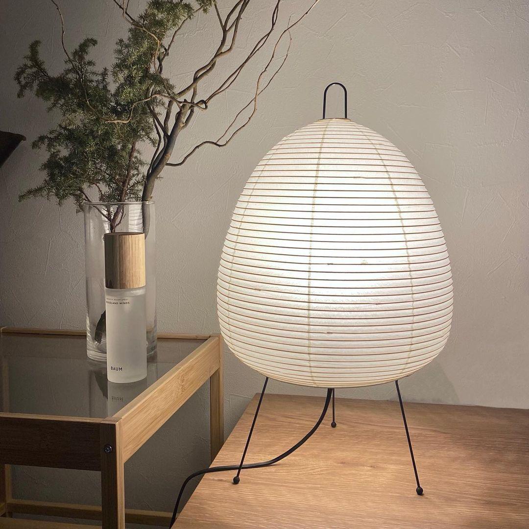 Tranquilux Paper Japanese-Inspired Table Lamp-Neutral Decor