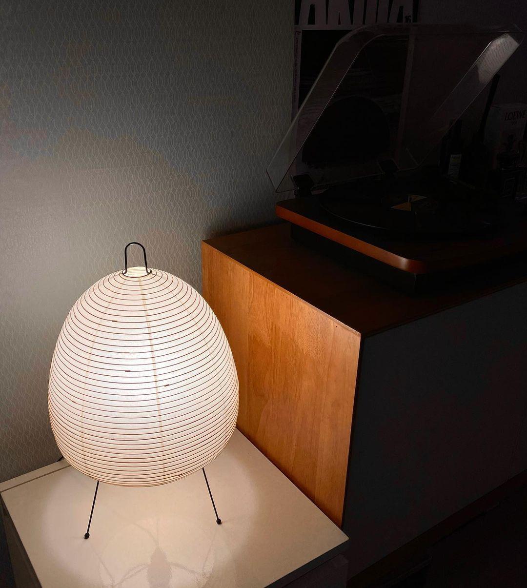 Tranquilux Paper Japanese-Inspired Table Lamp-Neutral Decor