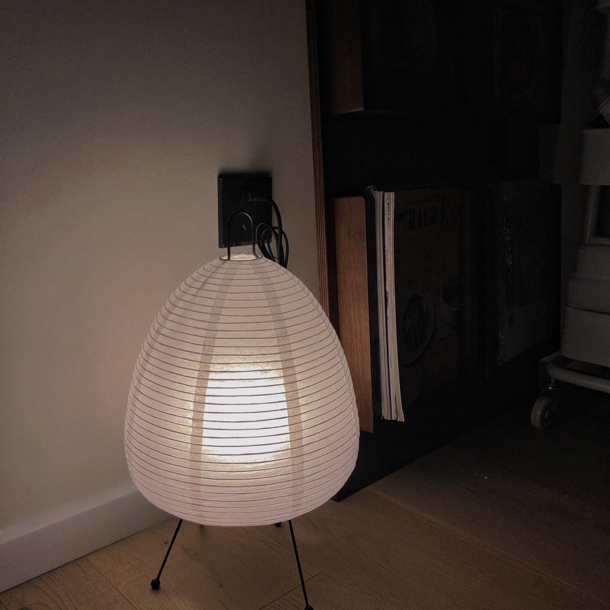 Tranquilux Paper Japanese-Inspired Table Lamp-Neutral Decor