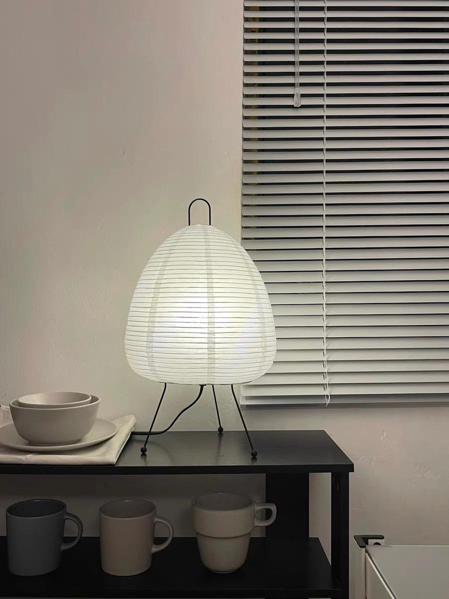 Tranquilux Paper Japanese-Inspired Table Lamp-Neutral Decor