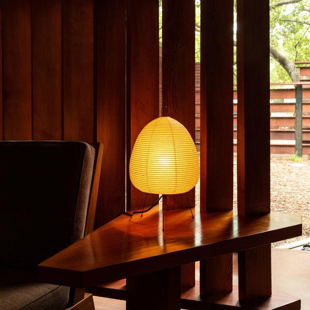 Tranquilux Paper Japanese-Inspired Table Lamp-Neutral Decor