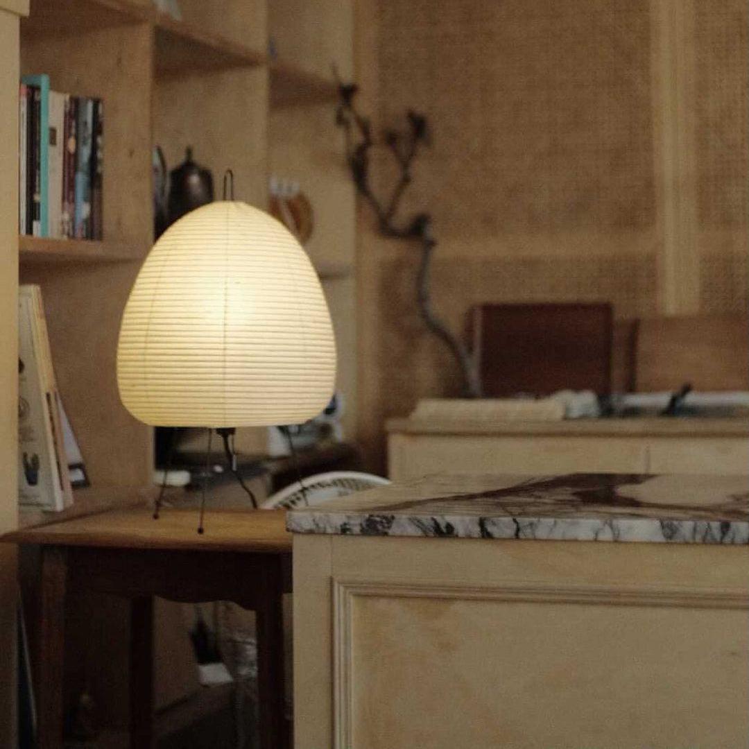 Tranquilux Paper Japanese-Inspired Table Lamp-Neutral Decor