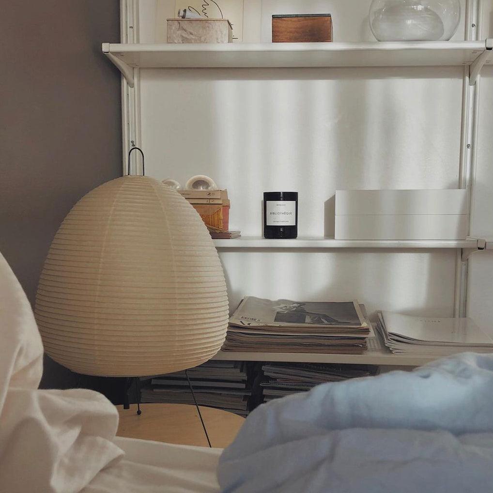 Tranquilux Paper Japanese-Inspired Table Lamp-Neutral Decor