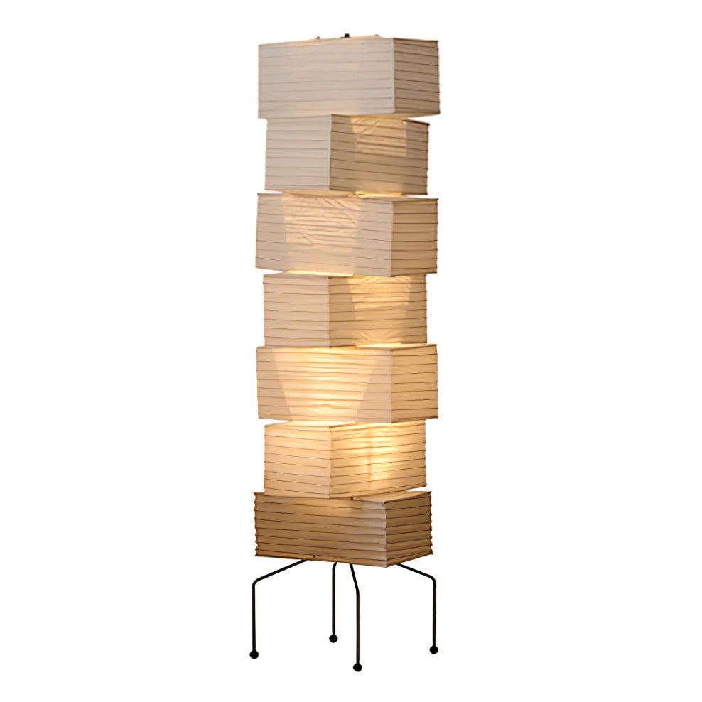 Avara Paper Floor Lamp-Neutral Decor