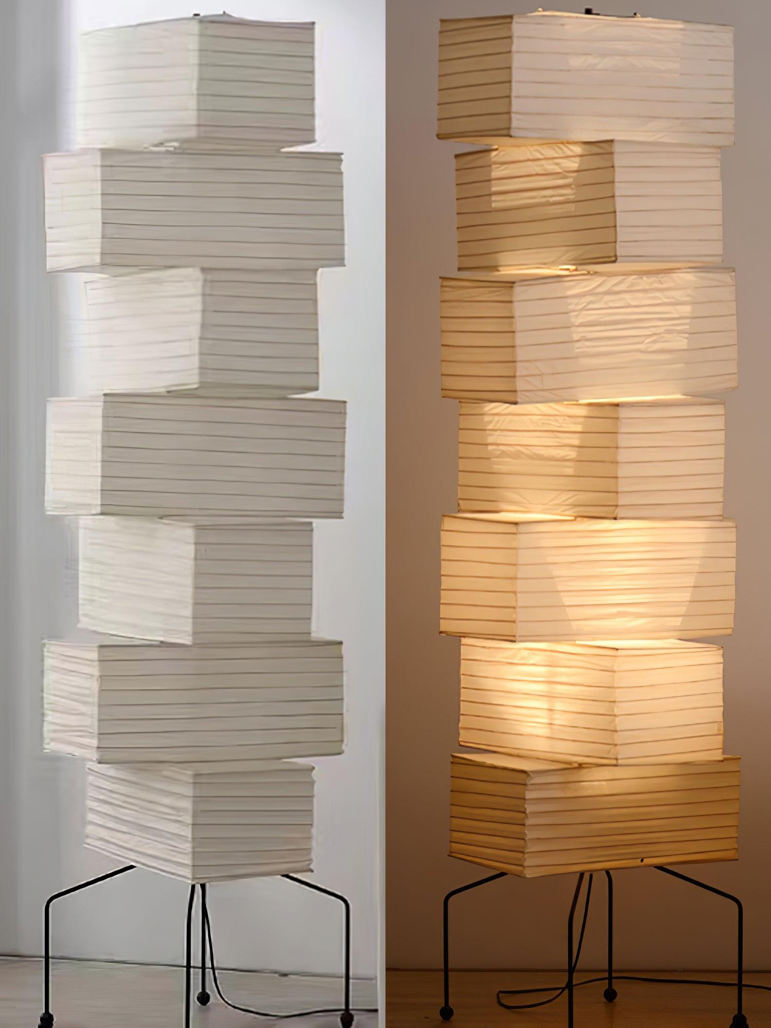 Avara Paper Floor Lamp-Neutral Decor