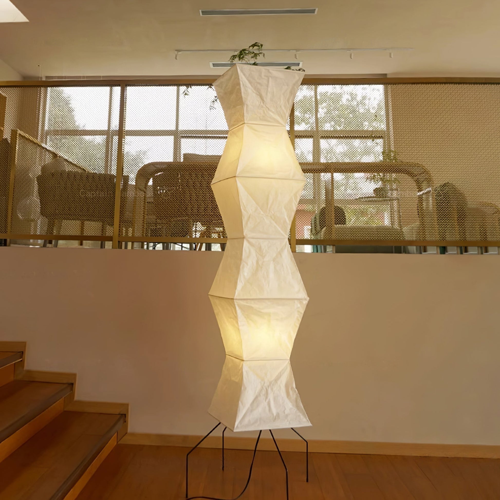Krelix Paper Scandinavian Floor Lamp-Neutral Decor
