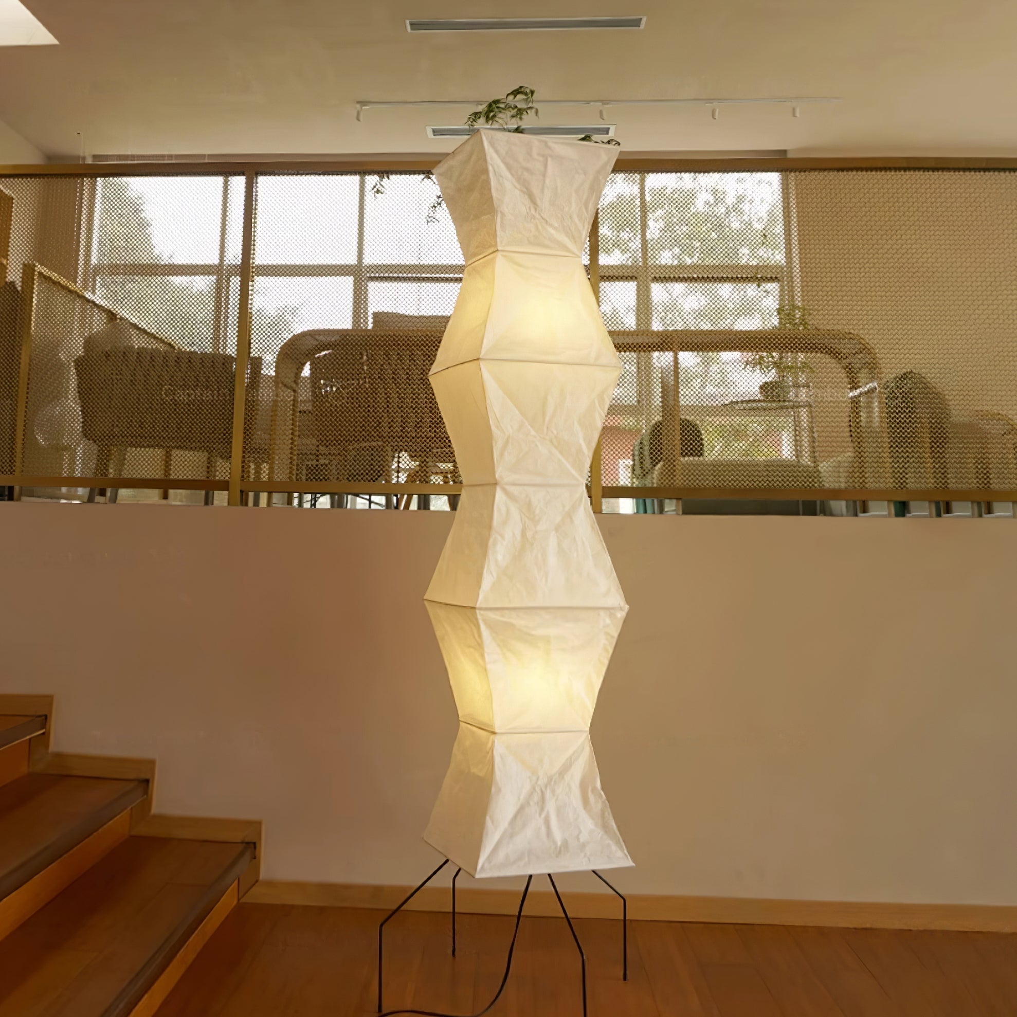 Krelix Paper Scandinavian Floor Lamp-Neutral Decor