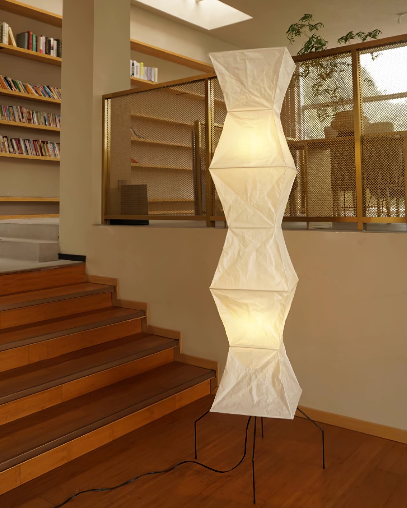 Krelix Paper Scandinavian Floor Lamp-Neutral Decor