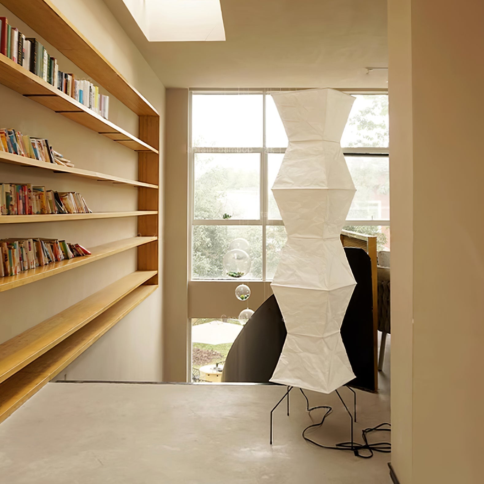 Krelix Paper Scandinavian Floor Lamp-Neutral Decor