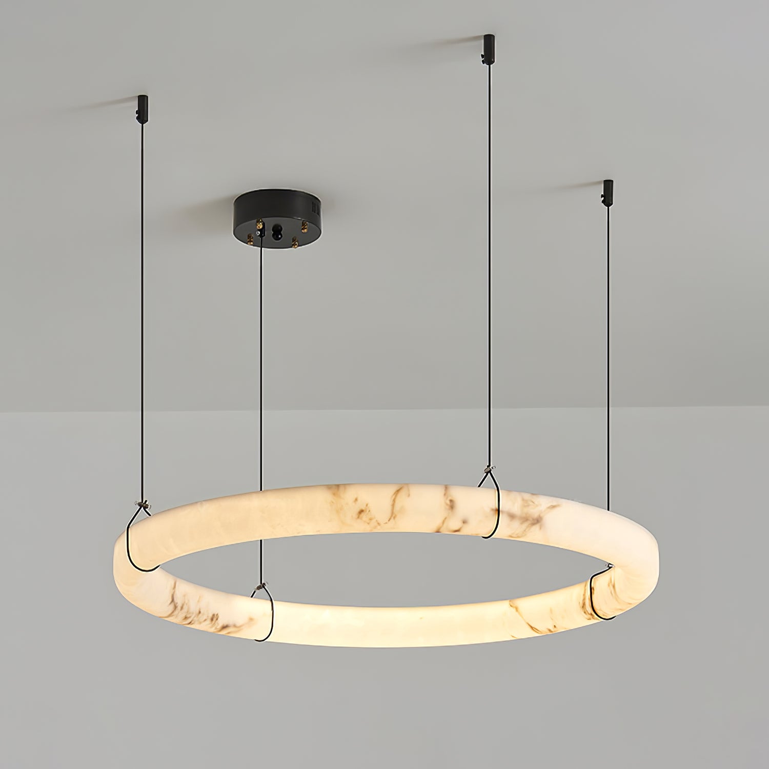 Aureon Modern Alabaster Pendant Light-Neutral Decor