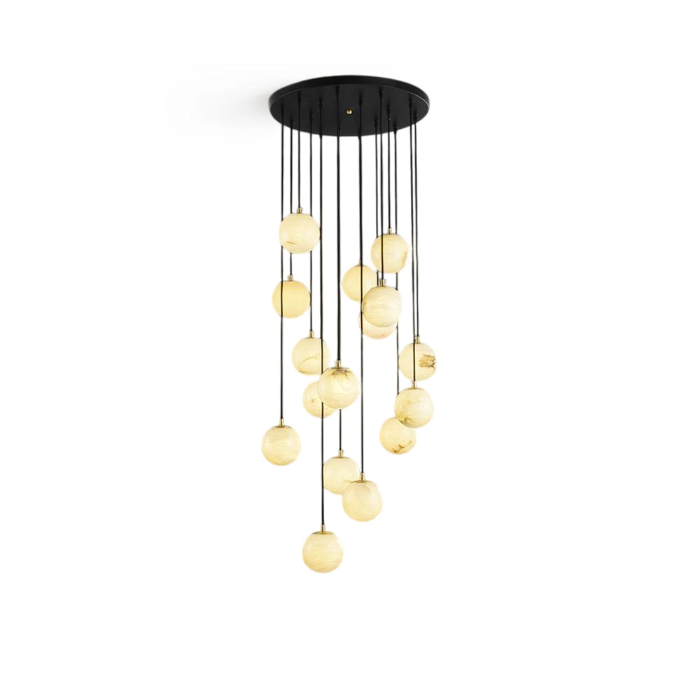 Taren Alabaster Chandelier Balls Cluster-Neutral Decor