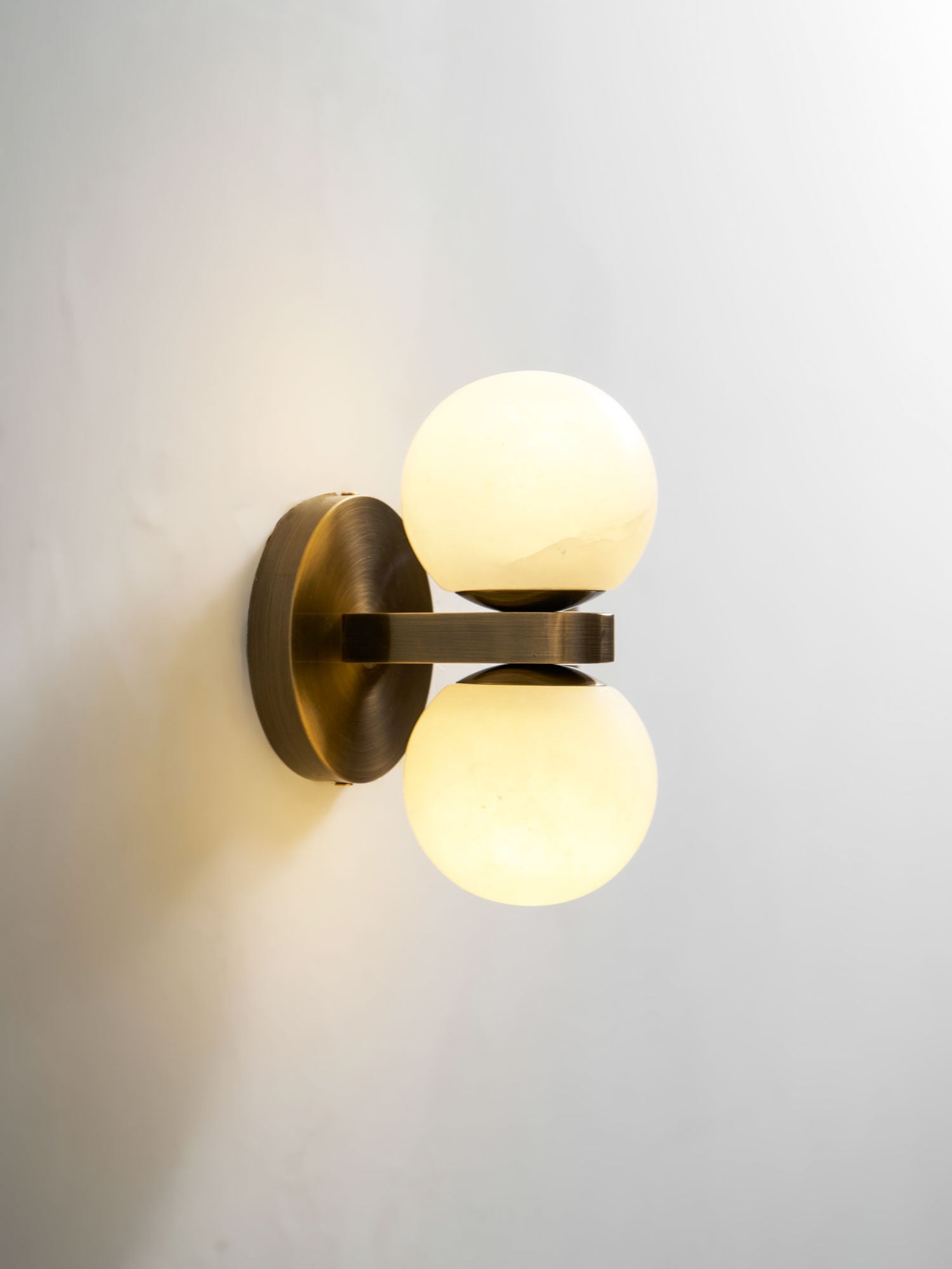 Alabaster Celestia Orb Wall Light-Neutral Decor
