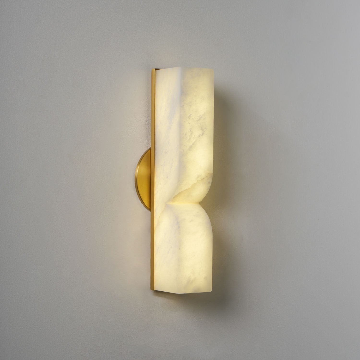 Lunaris Alabaster Rectangular Wall Lamp-Neutral Decor