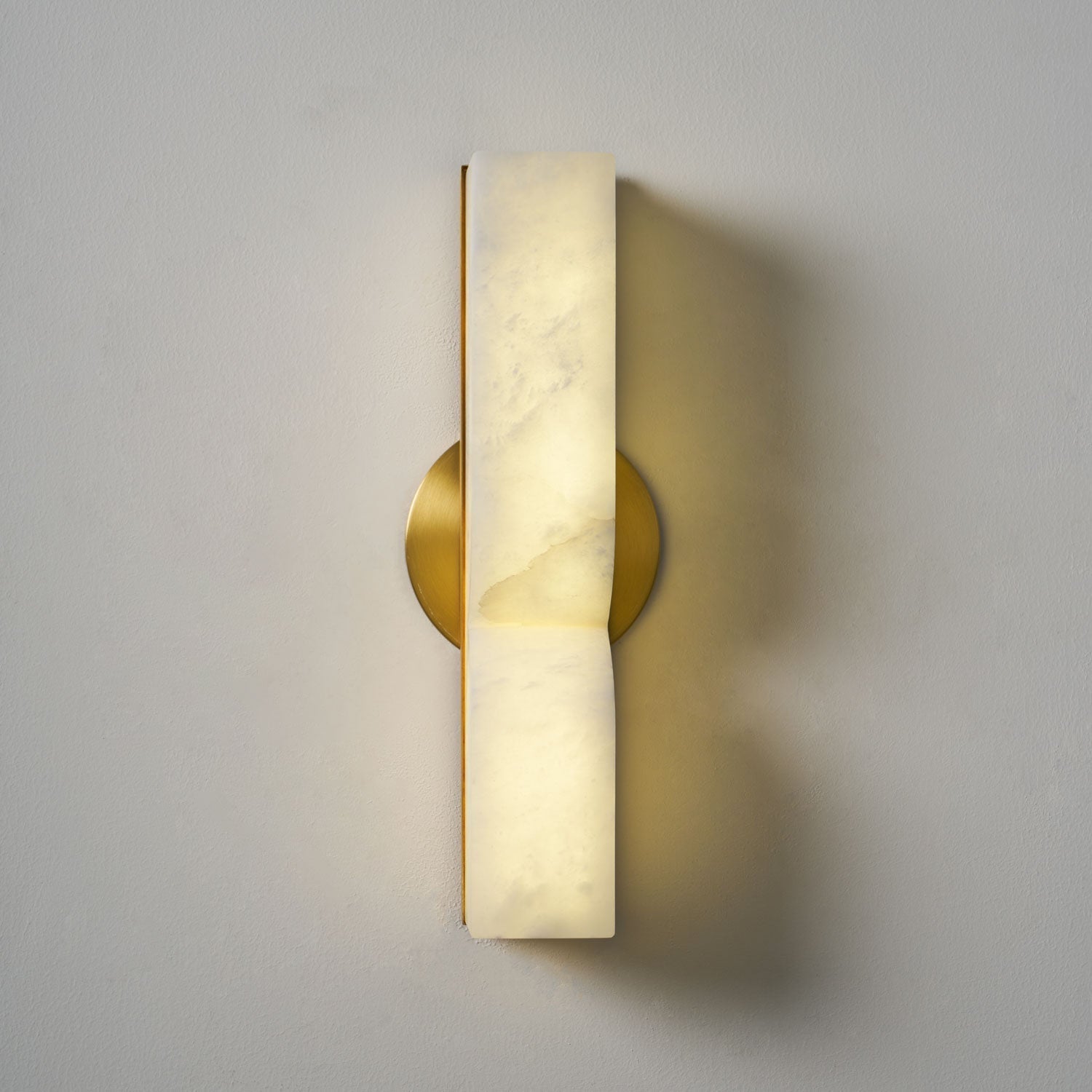 Lunaris Alabaster Rectangular Wall Lamp-Neutral Decor