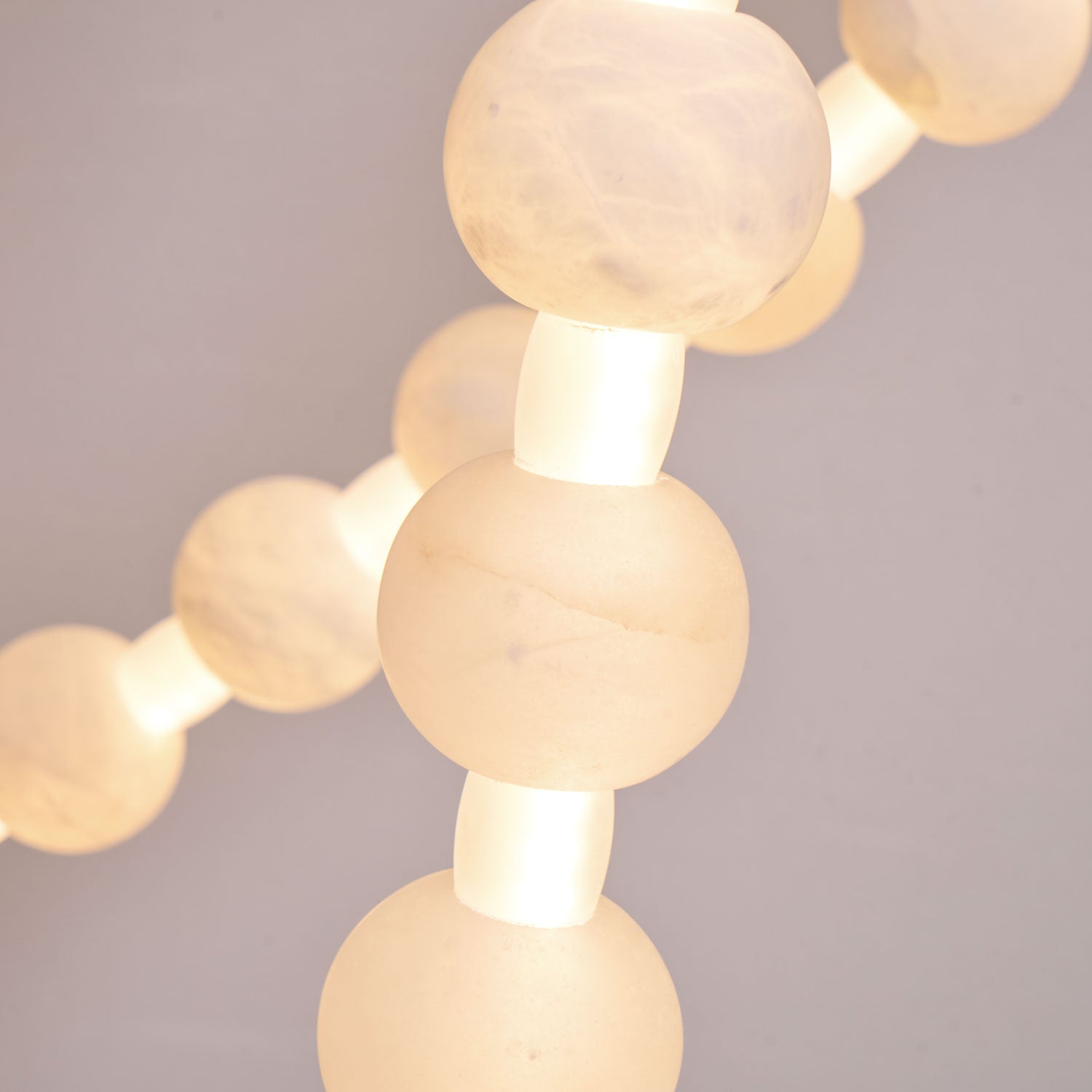 Grempt Alabaster Pearl Necklace Chandelier-Neutral Decor