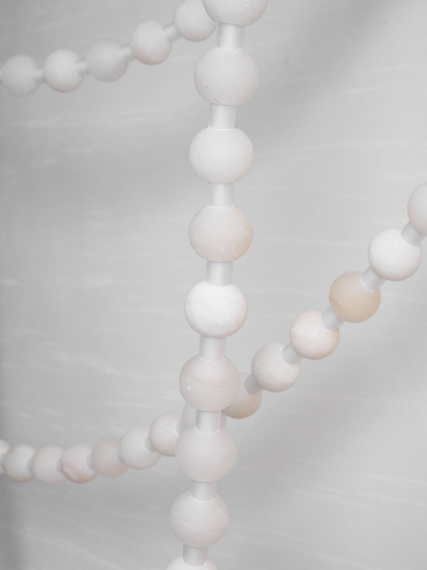 Grempt Alabaster Pearl Necklace Chandelier-Neutral Decor