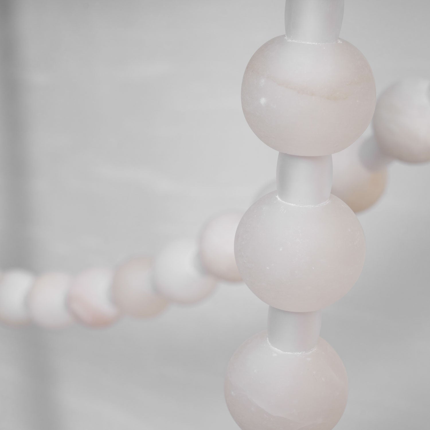 Grempt Alabaster Pearl Necklace Chandelier-Neutral Decor