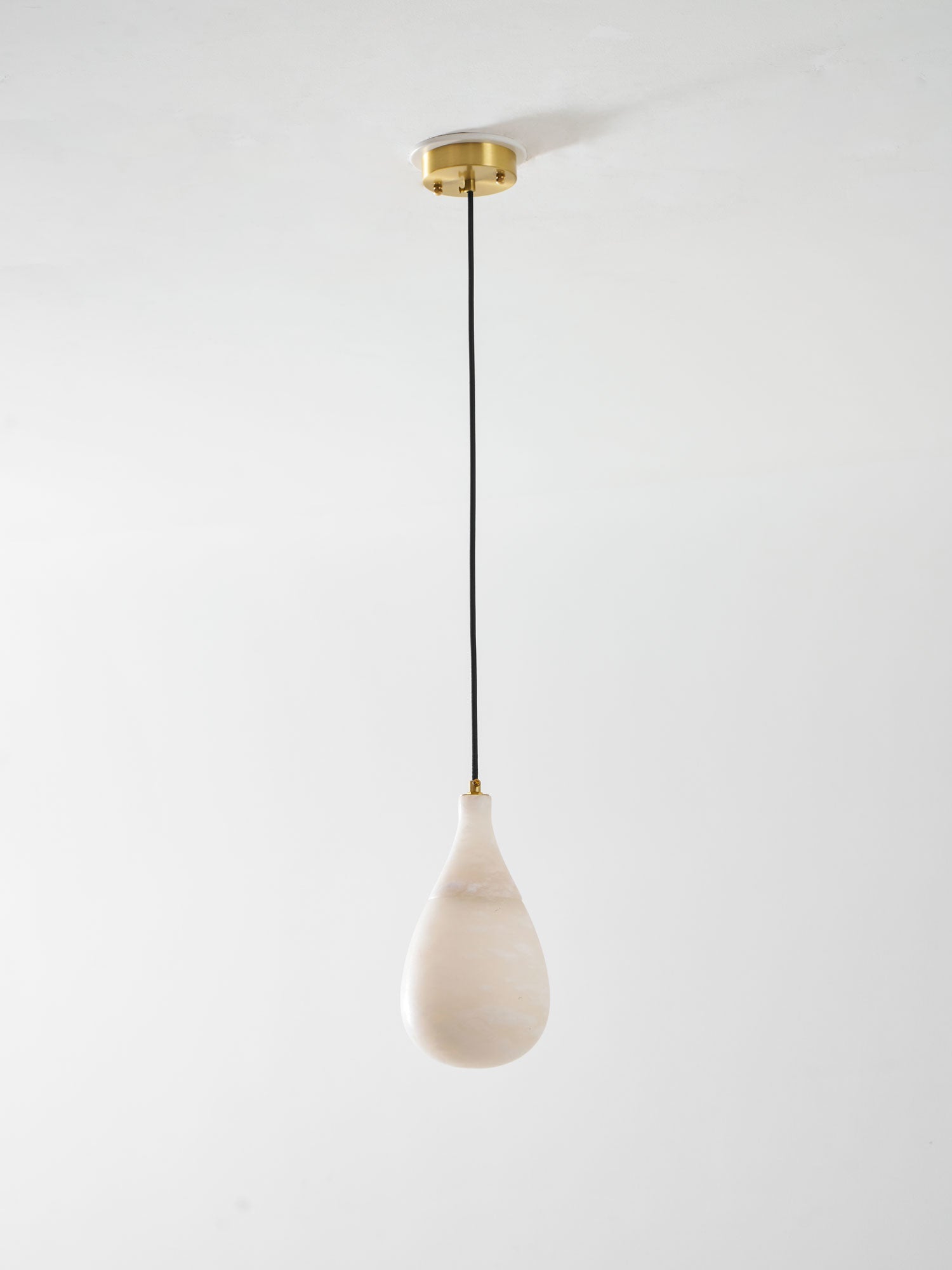 Alabaster Raindrop Pendant Light-Neutral Decor