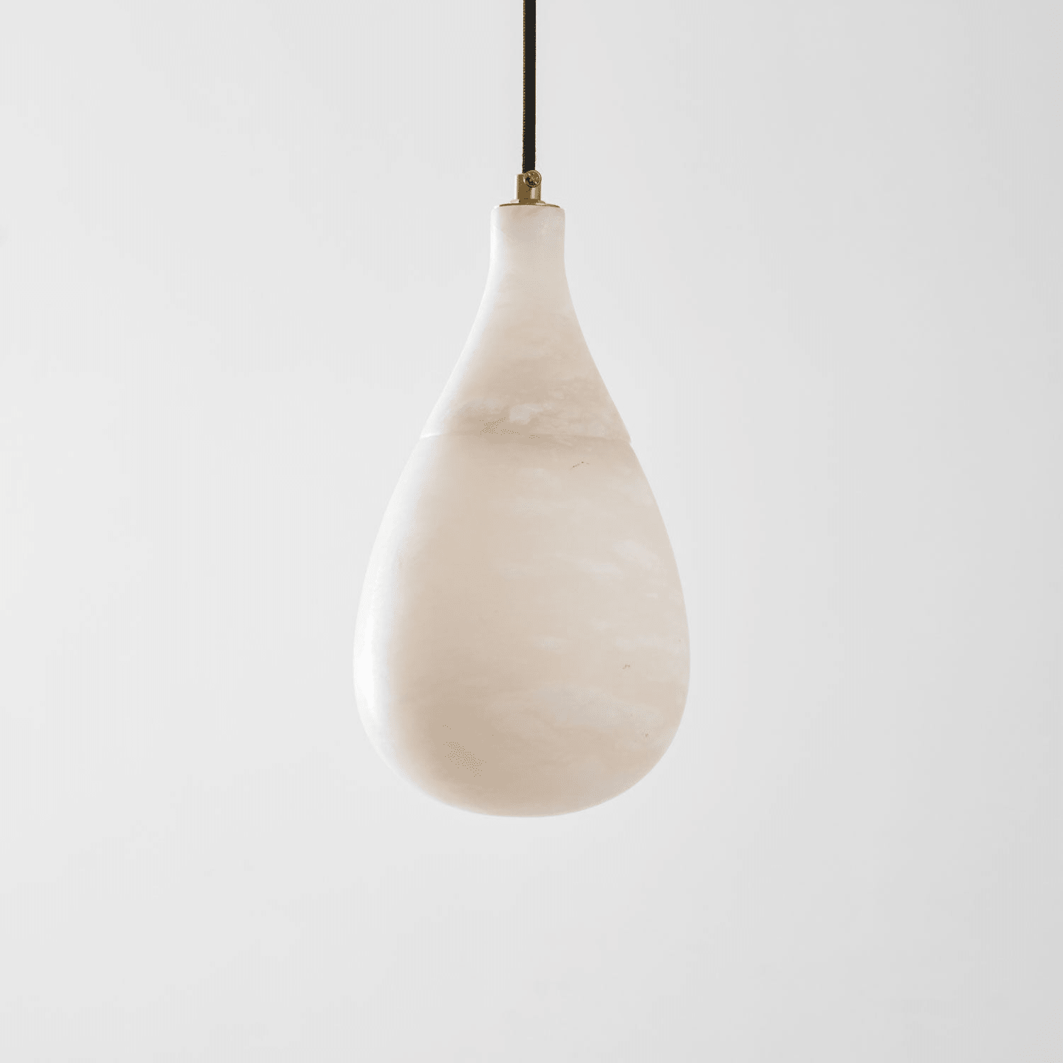 Alabaster Raindrop Pendant Light-Neutral Decor