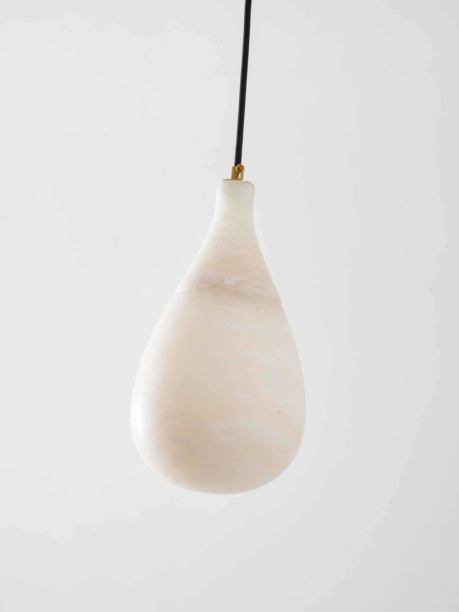 Alabaster Raindrop Pendant Light-Neutral Decor
