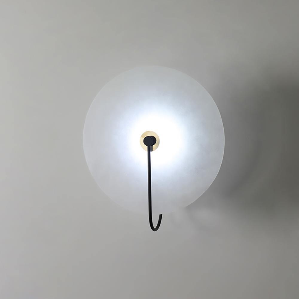 Elaris Alabaster Globe Wall Lamp-Neutral Decor