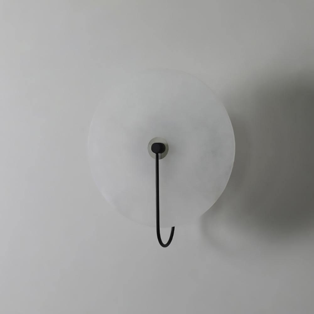 Elaris Alabaster Globe Wall Lamp-Neutral Decor