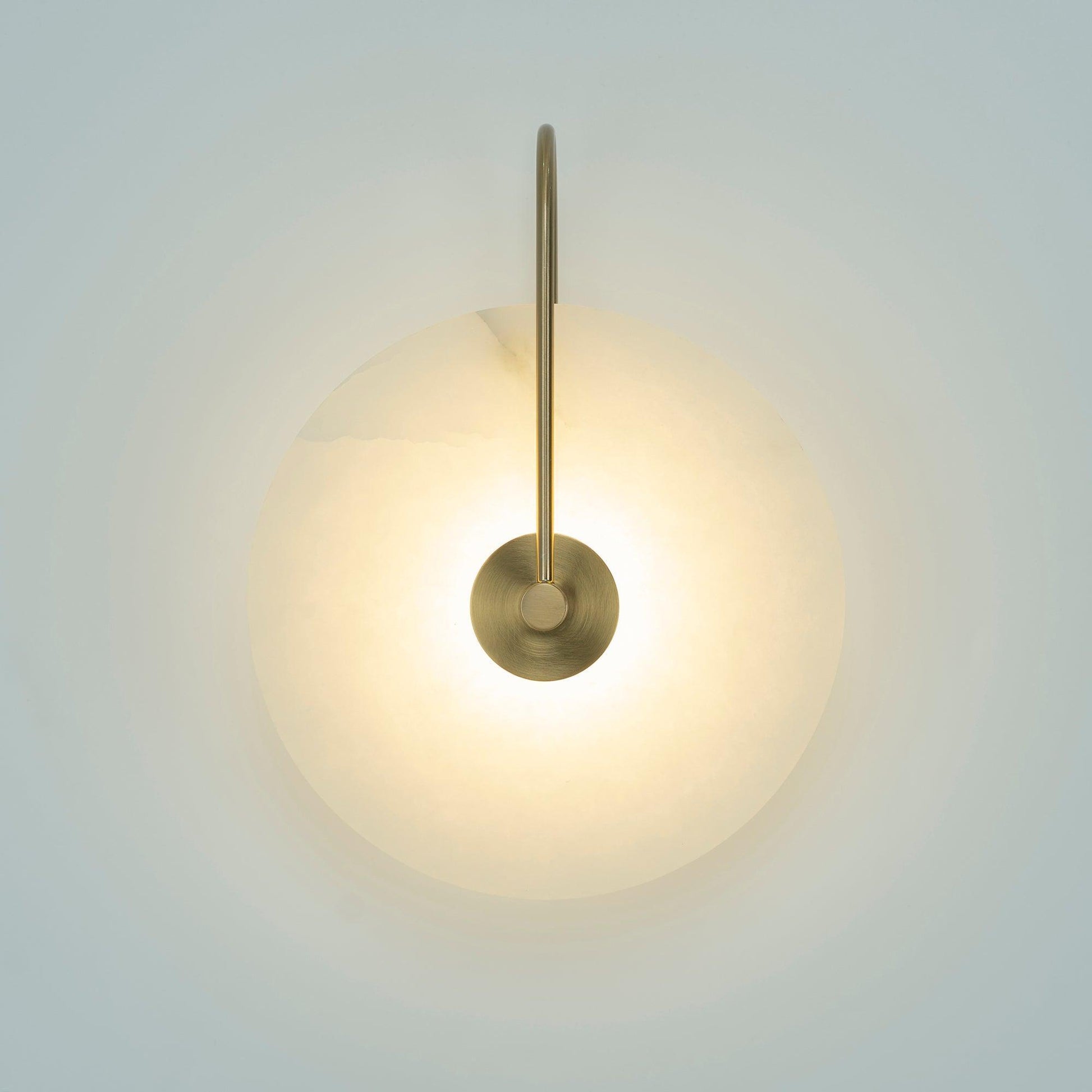 Elaris Alabaster Globe Wall Lamp-Neutral Decor