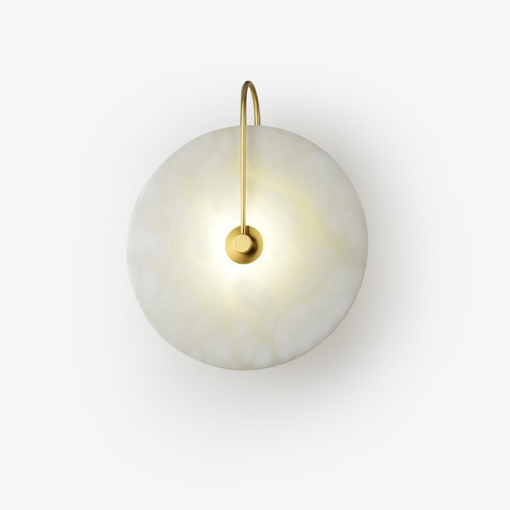 Elaris Alabaster Globe Wall Lamp-Neutral Decor