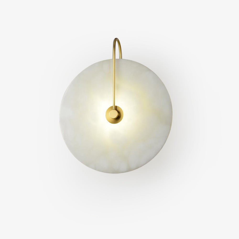 Elaris Alabaster Globe Wall Lamp-Neutral Decor