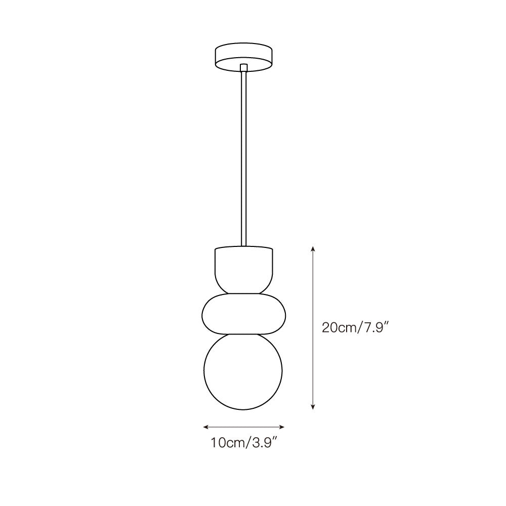 Lirex Modern Totem Alabaster Pendant Light-Neutral Decor