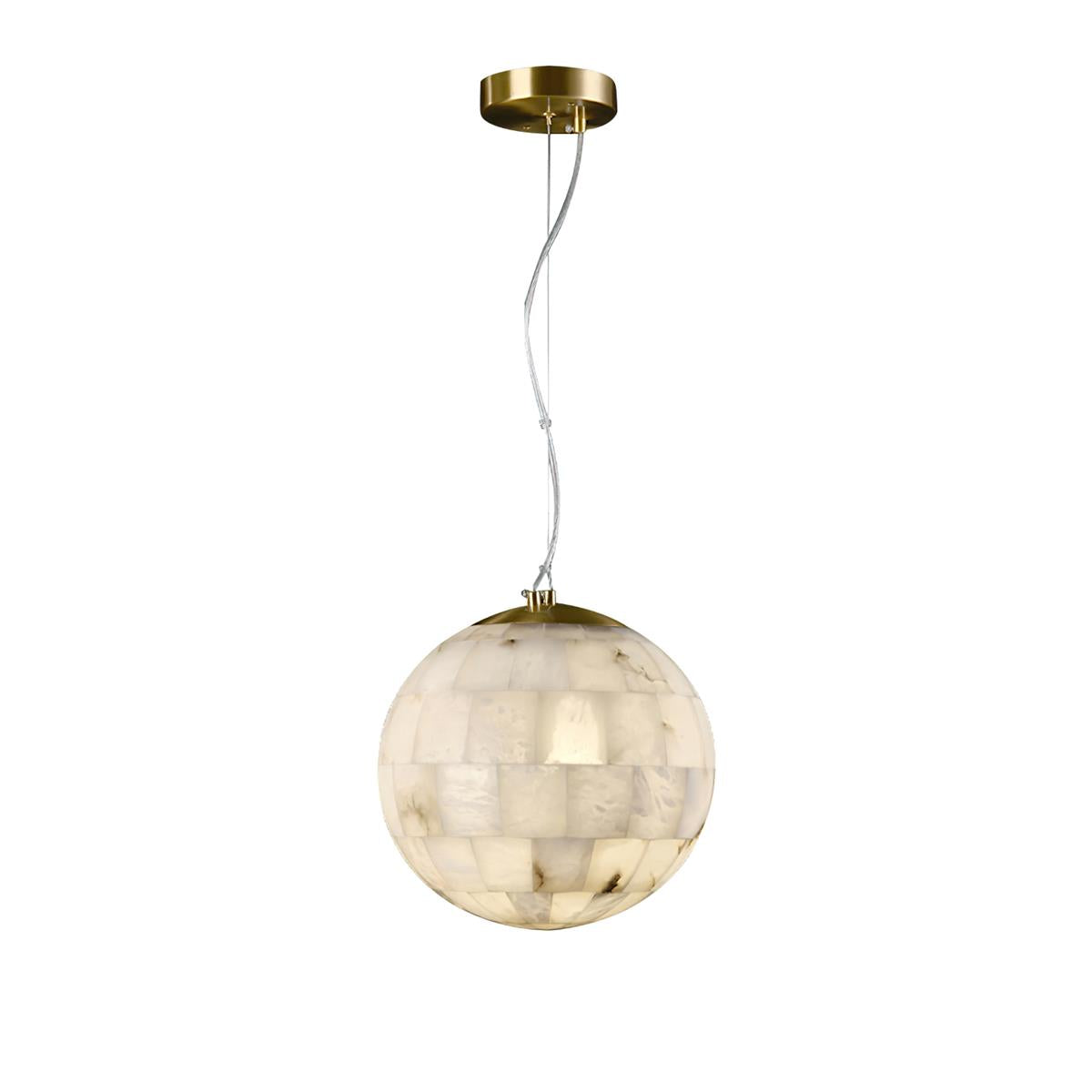 Fljotuvye Modern Ball Alabaster Pendant Light